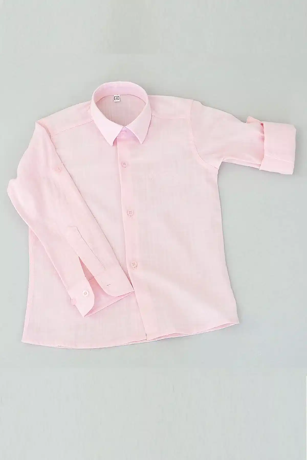 Açık Pembe Erkek Çocuk Gömleği